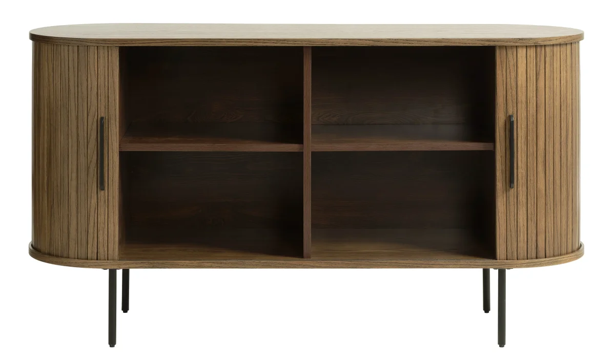 Dressoir Kolding 140 cm smoked oak met schuifdeuren - Afbeelding 3
