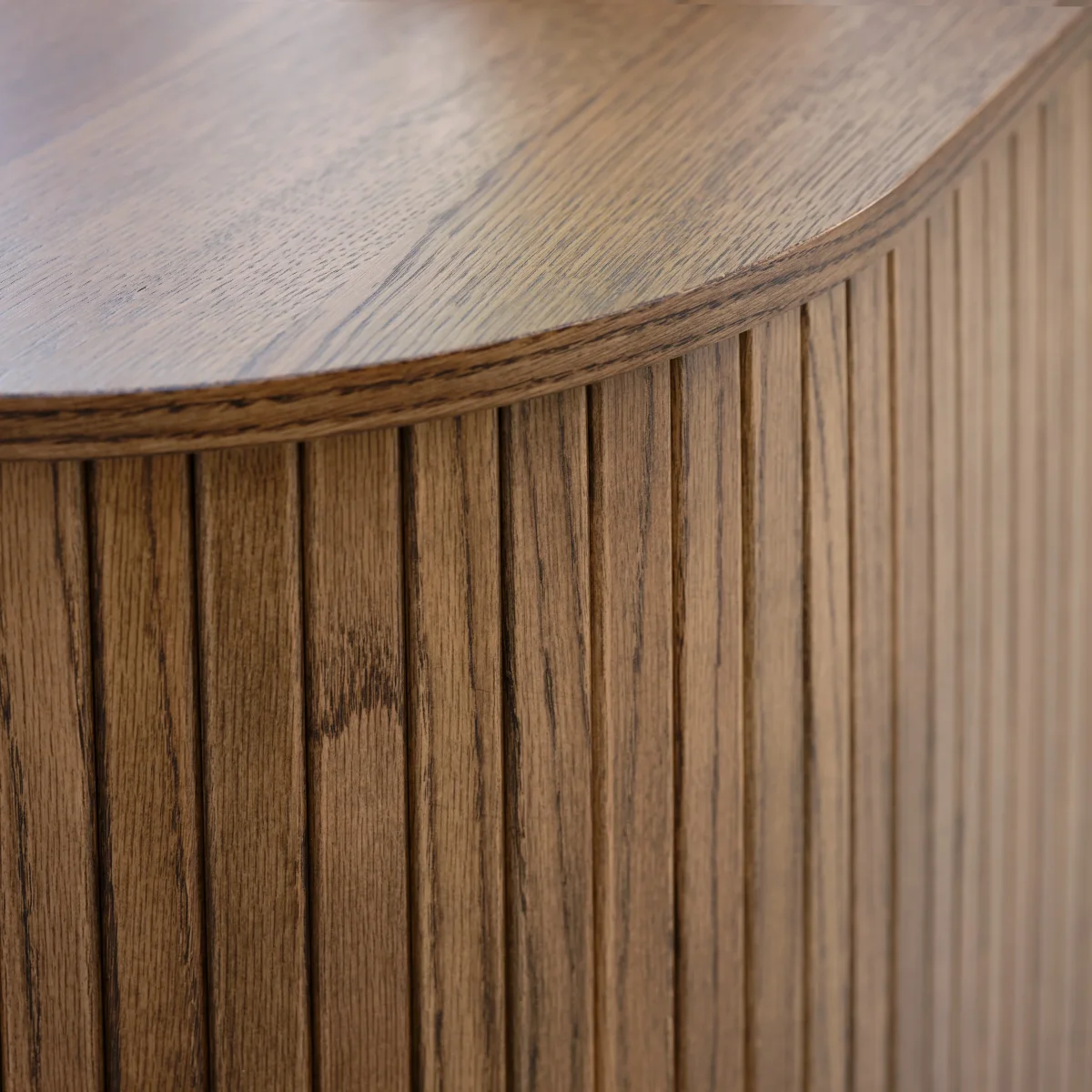 Dressoir Kolding 140 cm smoked oak met schuifdeuren - Afbeelding 7