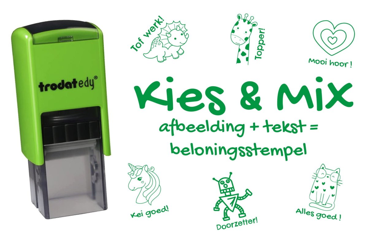 Beloningsstempel – Trodat Edy – Groen - Afbeelding 2