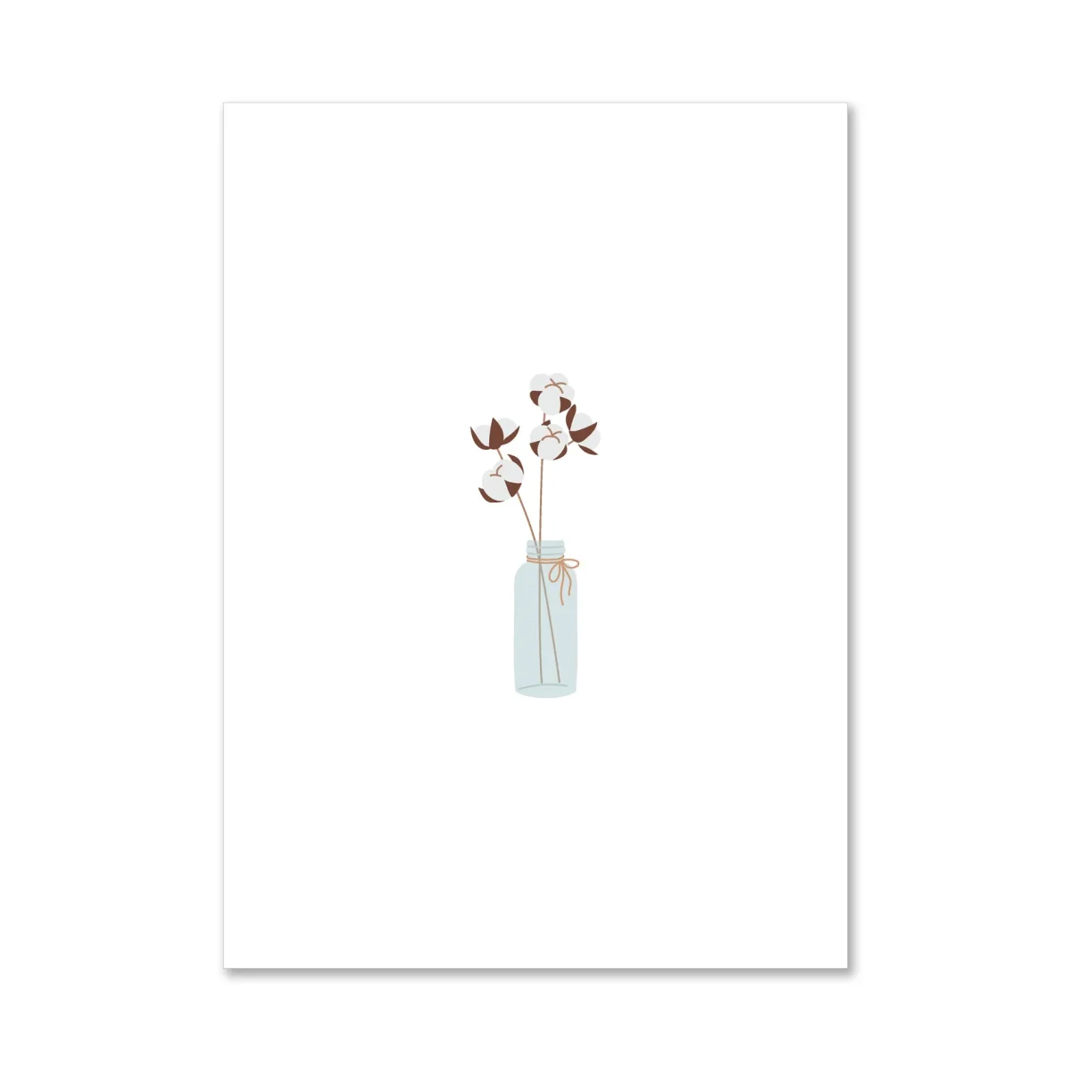 Wenskaart | Bloemen in vaasje